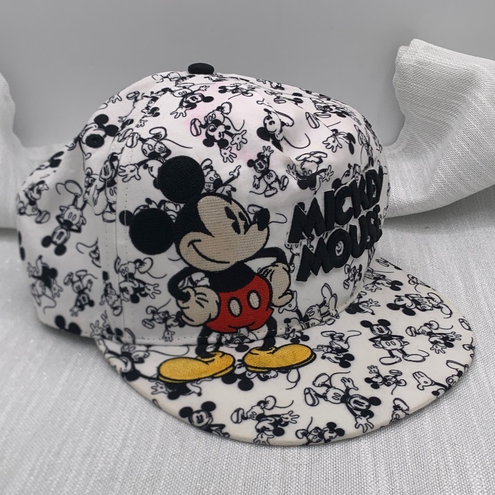 Disney Parks Ink And Paint Mickey Mouse Adult Mens Cap Hat Adjustable Snapback
